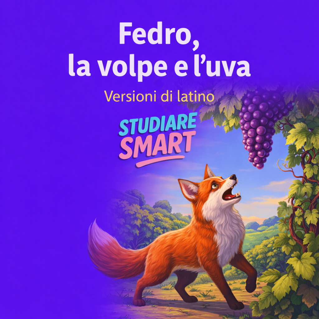 Fedro, la volpe e l’uva, studiare smart